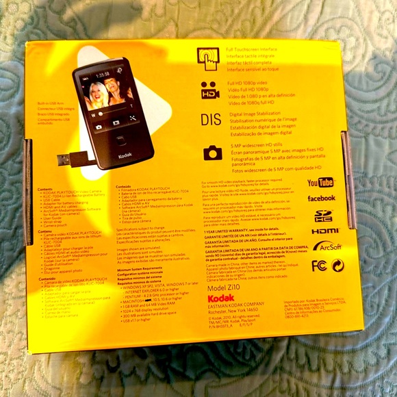 NWB, Kodak PlayTouch Video Camera (Black), take video or still photos - Picture 11 of 11